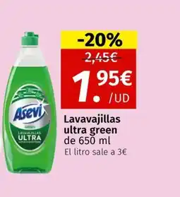 Maskom Supermercados Lavavajillas ultra green oferta