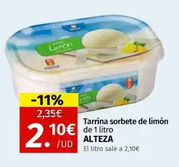 Maskom Supermercados ALTEZA Tarrina sorbete de limón oferta