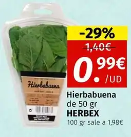 Maskom Supermercados HERBEX Hierbabuena oferta