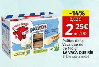 Maskom Supermercados LA VACA QUE RÍE Palitos de Vaca que rie oferta