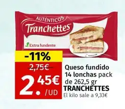 Maskom Supermercados TRANCHETTES Queso fundido oferta