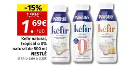 Maskom Supermercados NESTLÉ Kefir natural tropical o 0% natural oferta