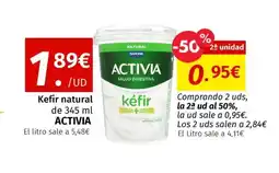 Maskom Supermercados ACTIVIA Kefir natural oferta