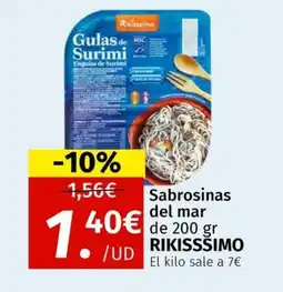 Maskom Supermercados RIKISSSIMO Sabrosinas del mar oferta
