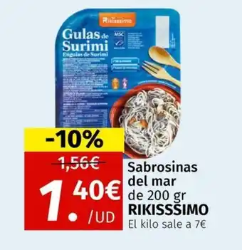 Maskom Supermercados RIKISSSIMO Sabrosinas del mar oferta