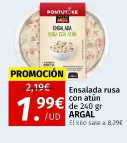 Maskom Supermercados ARGAL Ensalada rusa con atun oferta