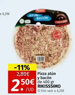 Maskom Supermercados RIKISSSIMO Pizza atún y bacón oferta