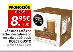 Maskom Supermercados DOLCE GUSTO Cápsulas café con leche descafeinado oferta