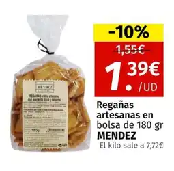 Maskom Supermercados REGANAS Regañas artesanas en bolsa oferta