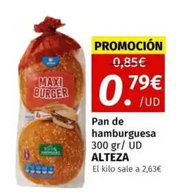 Maskom Supermercados ALTEZA Pan de hamburguesa oferta