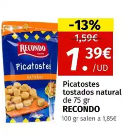 Maskom Supermercados RECONDO Picatostes tostados natural oferta