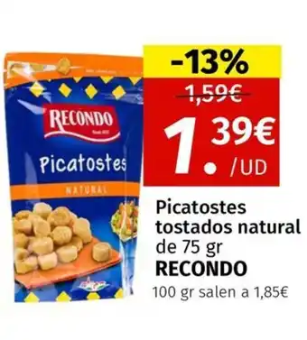 Maskom Supermercados RECONDO Picatostes tostados natural oferta