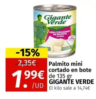 Maskom Supermercados GIGANTE VERDE Palmito mini cortado en bote oferta