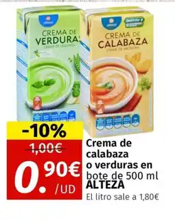 Maskom Supermercados ALTEZA Crema de calabaza o verduras oferta