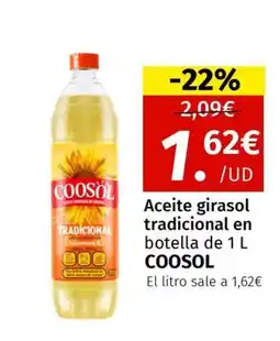 Maskom Supermercados COOSOL Aceite girasol tradicional en botella oferta