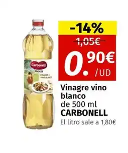 Maskom Supermercados CARBONELL Vinagre vino blanco oferta