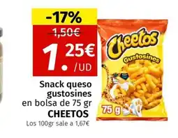Maskom Supermercados CHEETOS Snack queso gustosines oferta
