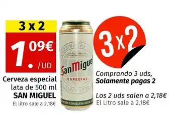 Maskom Supermercados SAN MIGUEL Cerveza especial oferta