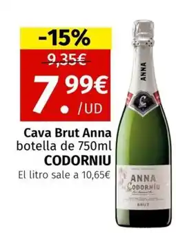 Maskom Supermercados CODORNIU Cava Brut Anna oferta
