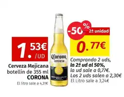 Maskom Supermercados CORONA Cerveza mejicana oferta
