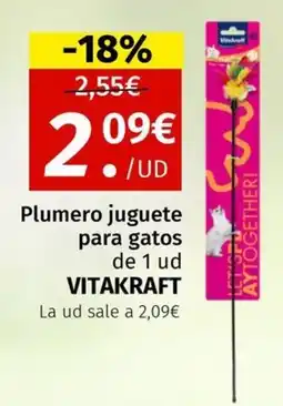 Maskom Supermercados VITAKRAFT Plumero juguete para gatos oferta