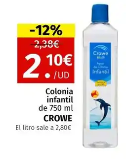 Maskom Supermercados CROWE Colonia infantil oferta