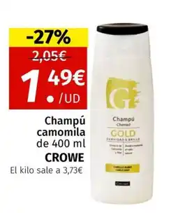 Maskom Supermercados CROWE Champú camomila oferta