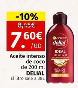 Maskom Supermercados DELIAL Aceite intenso de coco oferta