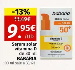 Maskom Supermercados BABARIA Serum solar vitamina D oferta