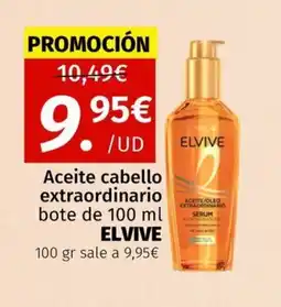 Maskom Supermercados ELVIVE Aceite cabello extraordinario oferta