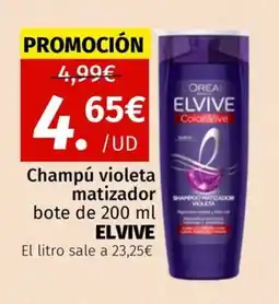 Maskom Supermercados ELVIVE Champú violeta matizador oferta