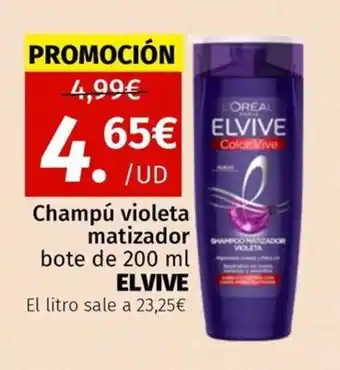 Maskom Supermercados ELVIVE Champú violeta matizador oferta