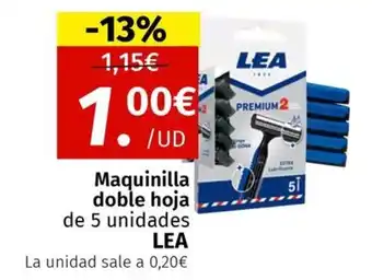 Maskom Supermercados LEA Maquinilla doble hoja oferta