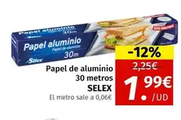 Maskom Supermercados SELEX Papel de aluminio oferta