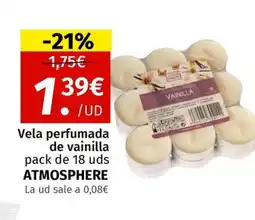Maskom Supermercados ATMOSPHERE Vela perfumada de vainilla oferta