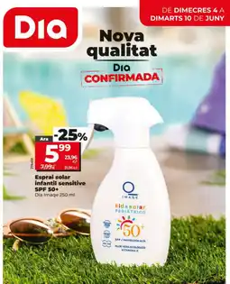 Dia Esprai solar infantil sensitive SPF 50+ oferta