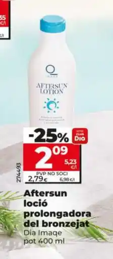 Dia Aftersun loció prolongadora del bronzejat oferta