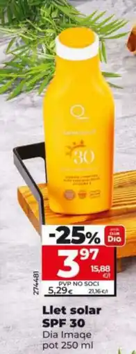 Dia Llet solar SPF 30 oferta