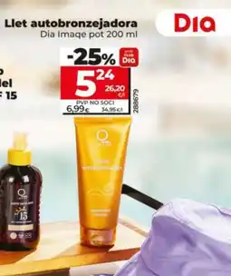 Dia Llet autobronzejadora oferta