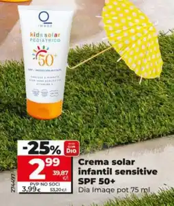 Dia Crema solar infantil sensitive SPF 50+ oferta