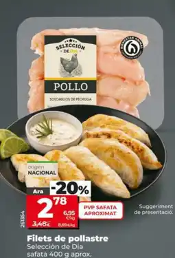 Dia Filets de pollastre oferta