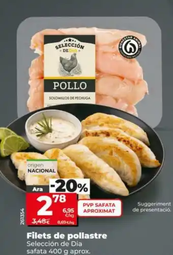 Dia Filets de pollastre oferta