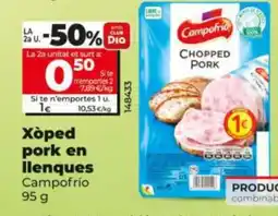 Dia Xòped pork en llenques oferta
