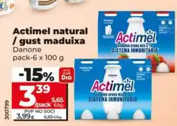 Dia ACTIMEL natural / gust maduixa oferta