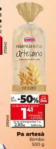 Dia Pa artesà oferta