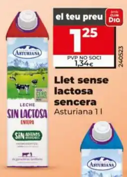 Dia Llet sense lactosa sencera oferta