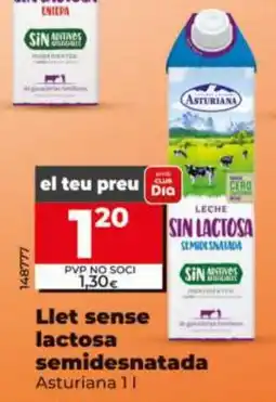 Dia Llet sense lactosa semidesnatada oferta