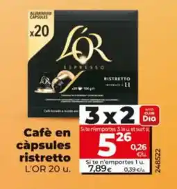Dia Cafè en capsules ristretto oferta