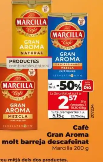 Dia Cafè Gran Aroma molt barreja descafeinat oferta