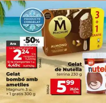 Dia Gelat bombó amb ametlles oferta